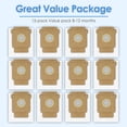 thumbnail image 3 of Dust Bags 12 Pack Compatible with iRobot Roomba 104 Vacuum Bags, Melt-Blown Filter Replacement, 3 of 5
