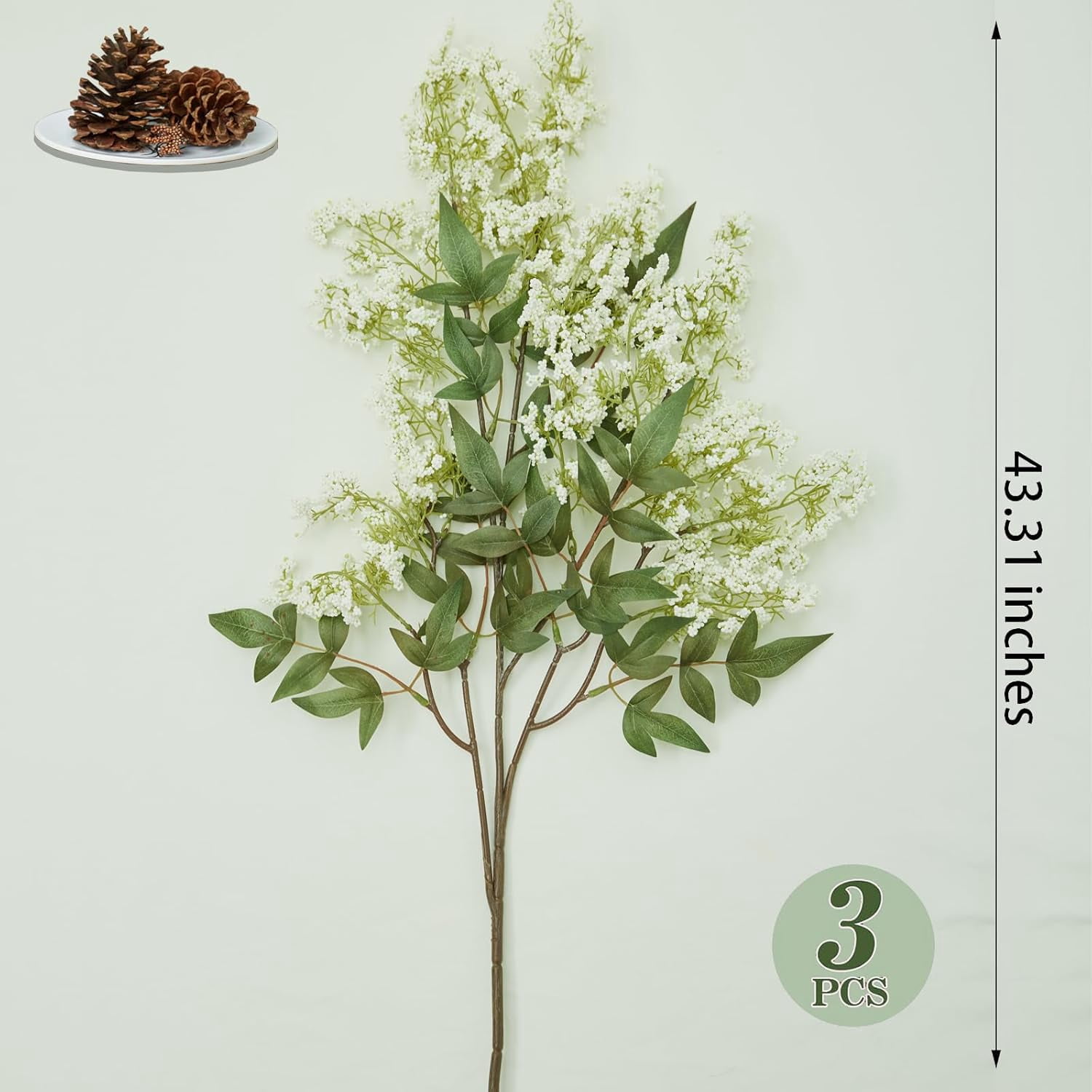 1 Pcs Artificial Dusty Plum Berry Stem, Spring Faux Flowers Picks Branches Fake Realistic Sedum Stem Spray for Wedding Holiday Seasonal Farmhouse Mantel Harvest