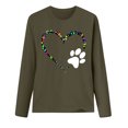 thumbnail image 3 of Womens Valentine's Day Sweatshirts Valentine's Day Color Love Print Loose Shirts Long Sleeve Round Neck Casual Pullover Blouses Tops, 3 of 4