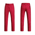 thumbnail image 6 of HBDesign Mens 3 Piece Suit Set Summer Lightweight Slim Fit Blazer Vest Pants Pinstripe for Business, 6 of 7