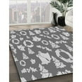 thumbnail image 3 of Ahgly Company Machine Washable Indoor Square Transitional Ash Gray Area Rugs, 7' Square, 3 of 7