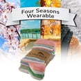 thumbnail image 5 of Cosyfeel Crew Socks for Women 4-Pack Soft Cozy Cotton Women's Cotton Eco-Friendly Cute Patterns Multicolor Women Sock (Stripes, 6-9 US), 5 of 6