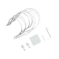 thumbnail image 2 of Abbracc 5x Wall Mounted Hat Holder Pounch Multi Functional Display with Accessories White, 2 of 9