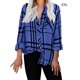 thumbnail image 5 of Camisa de mujer Minnieouse Primavera cuello en V rayas botones S M L XL XXL, 5 of 6