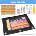 thumbnail image 4 of 2 Pack Pencil Bags for 3 Ring Binder, Binder Pencil Pouch with Clear Window Pencil Bags with Zipper & Reinforced Grommets, Portable Pencil Case for binder, 4 of 6