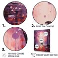 thumbnail image 3 of Designart "Purple Pops With Playful Balloons I" Pop Art Wall Art Prints, 3 of 7