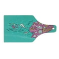 thumbnail image 2 of Ecuador Cutting Board, Republic of Ecuador Map Colorful Doodle with Main, Decorative Tempered Glass Cutting and Serving Board, in 3 Sizes, by Ambesonne, 2 of 5