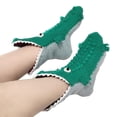 thumbnail image 4 of Loalirando Knitted Crocodile Socks 3D Animal Socks Knitting Pattern Socks Fun Christmas Gift to Kids Adults, 4 of 5