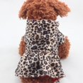 thumbnail image 3 of Winter Puppy Dog Tutu Dress Leopard Hoodie Dog Outfits Outsuit Warm Dog Coats Clothing Costume XS-XL, 3 of 9
