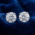 thumbnail image 6 of Pompeii 1 Carat (ctw) Diamond Studs in 14k Yellow Gold Lab Grown (HI,VS), 6 of 7