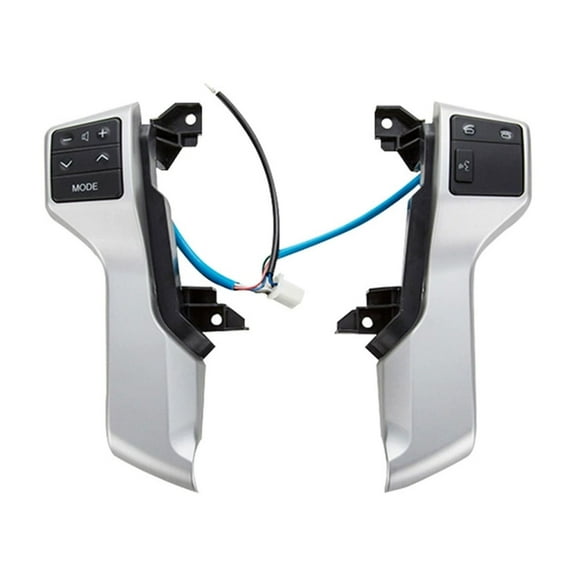 Steering Wheel Audio Volume Cruise Control Switch Button For Toyota Land Cruiser Prado 2009-2013 GRJ150L TRJ150W ABS Multifunction Replacement 84250-60180 -B silver