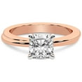 thumbnail image 3 of 2 Carat IGI Certified Cushion Shape Lab Grown Diamond Engagement Ring | 14K Rose Gold | Juniper Crossover Solitaire Diamond Ring | FG-VS1-VS2 Quality Friendly Diamonds, 3 of 5
