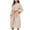 001 Khaki, variant on Htigea Women's Towel Robes Fleece Half Sleeve Kimono Bathrobe Quick Dry yet Warm Shower Wrap Robe Pink,S