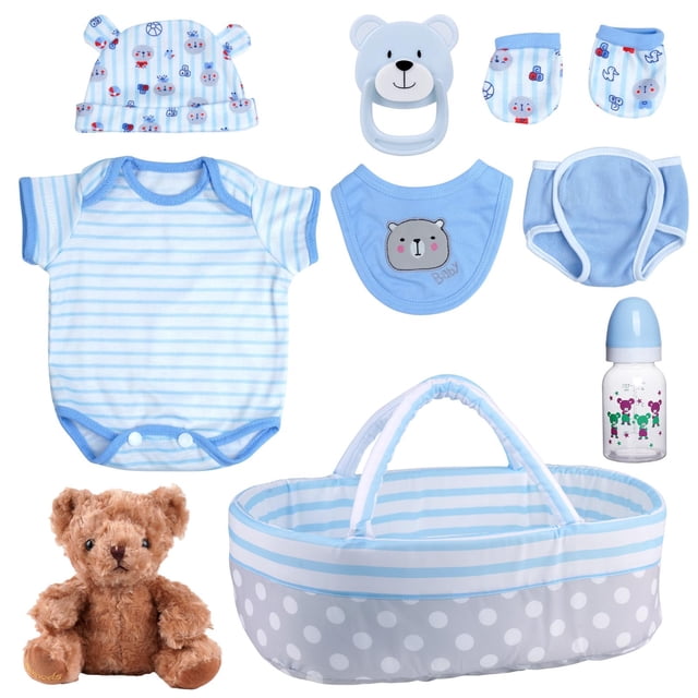 Set de ropa con capazo para muñecas Reborn de 17 a 22 pulgadas