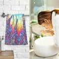 thumbnail image 7 of SKYSONIC Hand Towels Art Jellyfish Patterned 2 PCS, Cotton Bath Towel for Drying Face Hands Body ,Absorbent Lightweight Towels for Bathroom Ktichen Travel Gym, 16"x28", 7 of 7