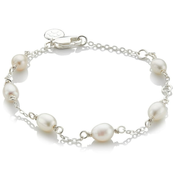 Molly Brown London Sterling Silver Pearl Bracelet with Gift Box
