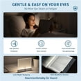 thumbnail image 3 of Waxgamo Book Light, Rechargeable Led Reading Light for Book, Clear LED Flat Book Lights for Reading at Night with 3 Colors & Timer, Dimmable Panel Plate Book Lamp, Bookish Gifts for Readers  (Black), 3 of 9