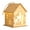 I, variant on MOQIN Christmas Led Light Wooden House with Battery, Wooden Christmas Village Mini Houses Small House Landscape Decors for Christmas Table Centerpieces Holiday Home Decor