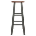 thumbnail image 3 of Winsome Ivy Tabouret de bar de 29 po Fini teck/gris, 3 of 5