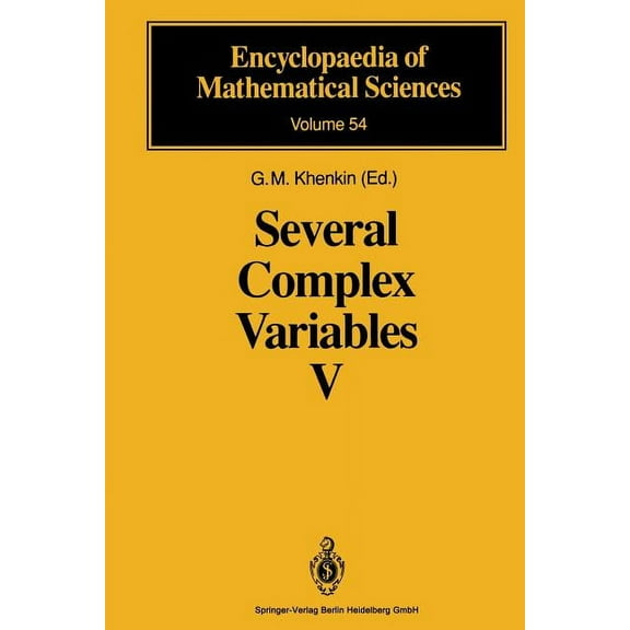 Encyclopaedia of Mathematical Sciences Several Complex Variables V: Complex Analysis in Partial Differential Equations and Mathematical Physics, Book 54, (Paperback)