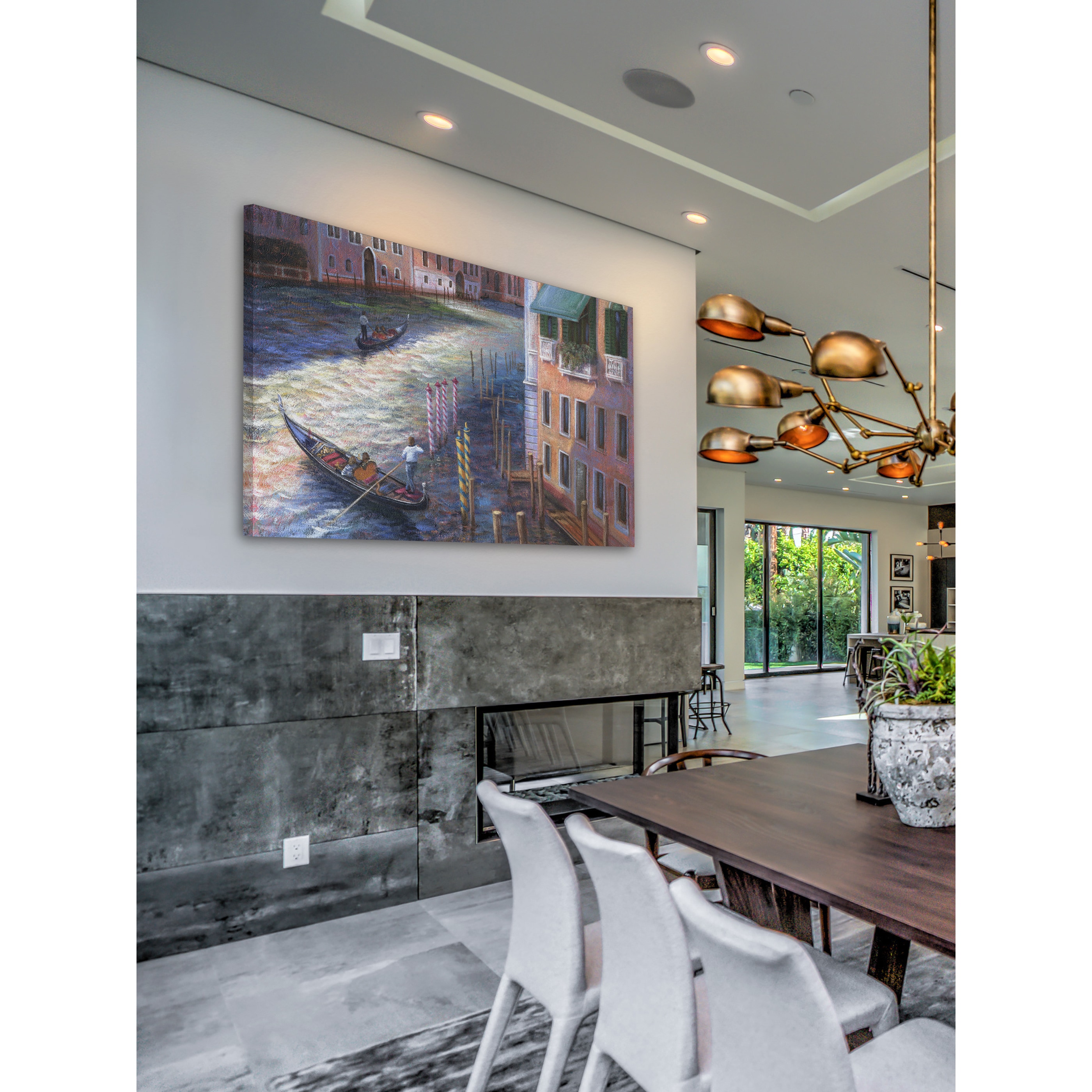"Grand Canal" Painting Print on Wrapped Canvas