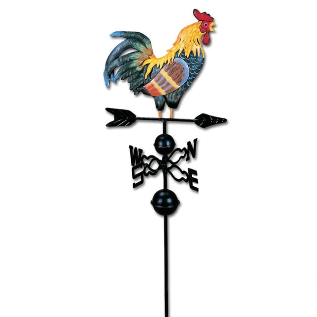 Veleta de metal con forma de gallo, veleta, vallas de jardín, patio de juego TFixol Apuestas