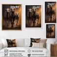 thumbnail image 4 of Designart "Camels Desert Euphony" Animals Floater Framed Wall Decor, 4 of 7