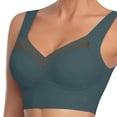 thumbnail image 2 of Hjtefg Plus Size Bralette - Wireless Adjustable Support, Side-Smoothing Full Coverage,Color: Royal Blue Size: L, 2 of 6