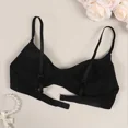 thumbnail image 4 of Women's Bra Wireless Bra Stretch Breathable Cotton Bra Lightly Lined Bralette Stretch Bra, 4 of 8