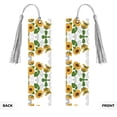 thumbnail image 2 of Kdxio Plump Sunflower And Sketch Print Metal Tassel Bookmarks,Perfect Gift for Art Lovers and Bookworms Metal Bookmarks for Women, 2 of 8