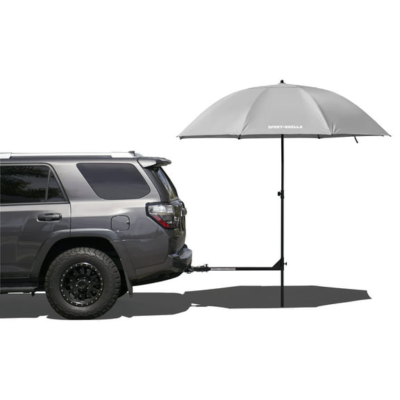 Sport-Brella 65 Inches Gray Patio Umbrella, Light weight and easy to transport to and from games