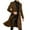 Brown, variant on Mens Winter Jacket Plus Size Winter Coat Lapel Long Sleeve Padded Thicken Wool Blend Overcoat Stand Collar Mens Winter Coat Brown XXXL
