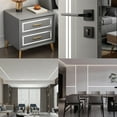 thumbnail image 6 of White Molding Trim Peel and Stick, Flexible Mirror Border Design, Wall Ceiling Floor Cabinet Tile Edge Moulding, 5m x 5cm, 6 of 6