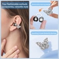 thumbnail image 2 of Auriculares PAXA Bling Open Ear Bluetooth 5.4 inalámbricos plateados, 2 of 7