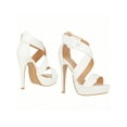 thumbnail image 5 of Women's High Heels Open Toe Ankle Strap Stilettos Platform Sexy Party Heeled Sandals, 5 of 5