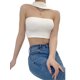 thumbnail image 2 of Lucakuins Chaleco de punto para mujer, sin mangas, cuello halter, sólido, ajustado, top corto de verano para fiesta de club Lucakuins  moda, 2 of 4
