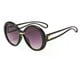thumbnail image 4 of Big Round Sunglasses Brown Gradient Vintage Style Fashionable Highly Rated High-quality Must-have Brown Gradient Sunglasses, 4 of 5