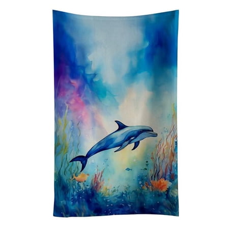 Carolines Treasures DAC2786KTWL 25 x 15 in. Dolphin Kitchen Towel
