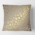 thumbnail image 2 of Designart Golden Marble Design III' Mid-Century Modern Throw Pillow - 18x18, 2 of 2