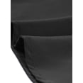 thumbnail image 5 of INSPIRE CHIC Blusa informal de verano con manga abullonada y cuello levantado con panel de encaje en la parte superior de gasa para mujer Negro S, 5 of 5