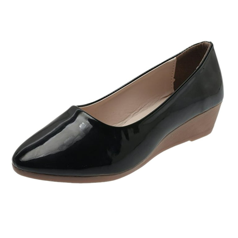Womens black flats size 12 sale