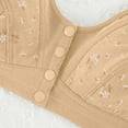 thumbnail image 5 of Loopsun Womens Bras Plus Size, Bras for Women, Women Printed Front Buckle Soft Large Size Underwear Bra without Steel Ring Beige L, 5 of 5