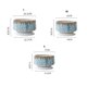 thumbnail image 2 of Maceta de cerámica for plantas de interior, circular, poco profunda, con orificios de drenaje y base desmontable., 2 of 6