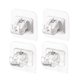 thumbnail image 1 of EeaseMX ganchos de pared autoadhesivos para cortina de ducha, abrazaderas de varilla telescópica, 1 of 8