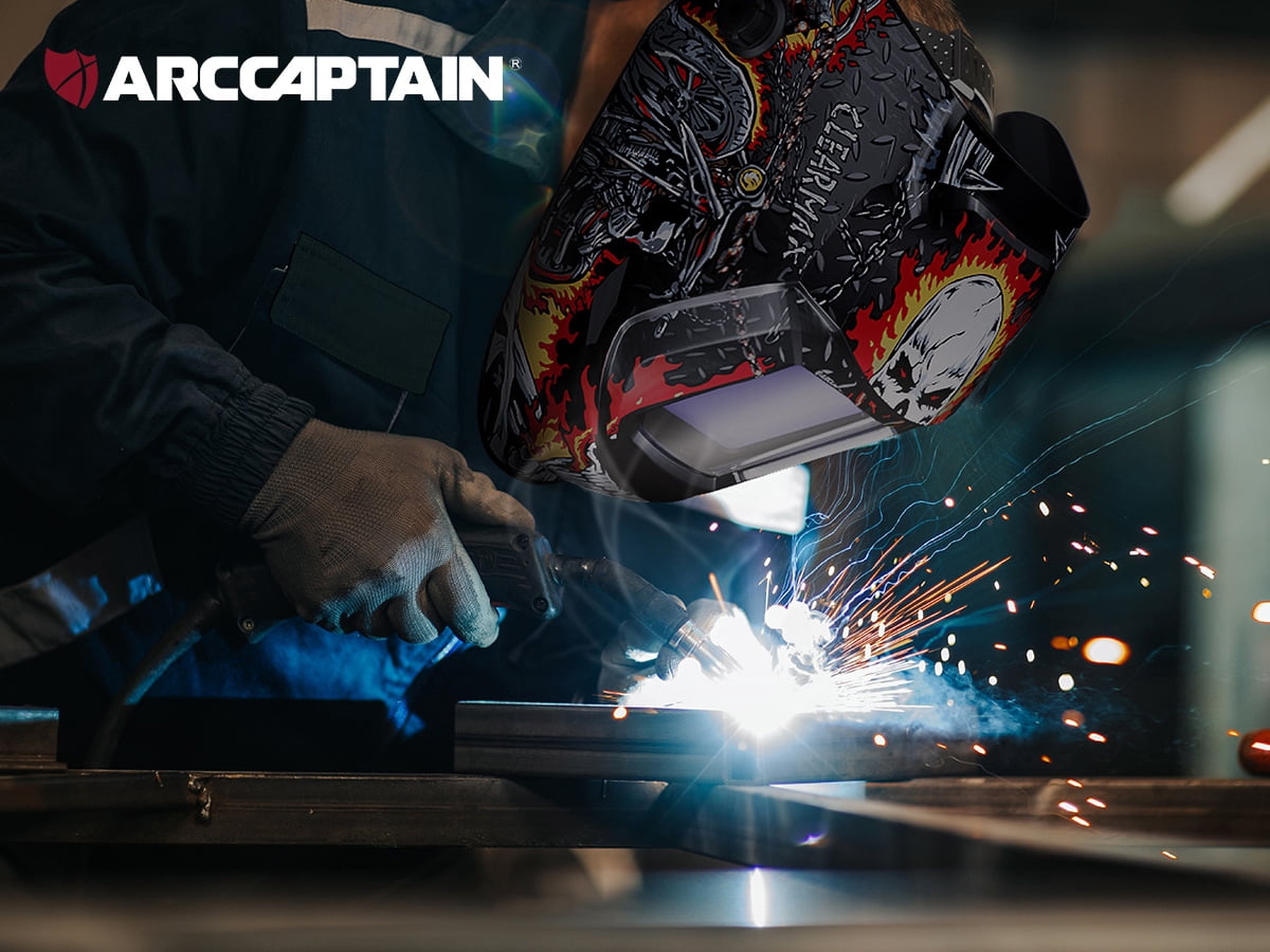 ARCCAPTAIN Large View Auto-Darkening true color Welding Helmet