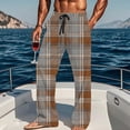 thumbnail image 6 of qolati Plaid Pajama Pants Men Soft Mens Pajama Bottoms Sleepwear Unisex Women Drawstring Sleep Lounge Pjs Pants with PocketsMulticolorXL, 6 of 9