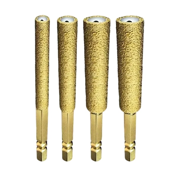 Diamond Drill Bit Set for Tile, Glass, and Ceramic - Full-Sand Brazed Hole Opener for Dry Drilling, Hole Enlargement, Grinding, and Trimming, Ideal for DIY and Professional Projects