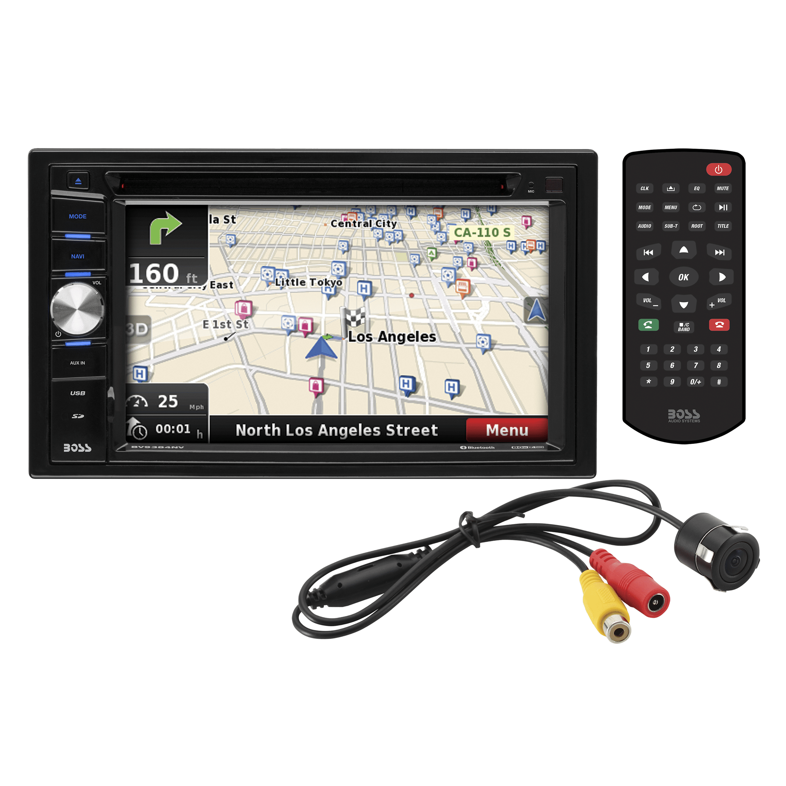BOSS Audio Systems BVNV9384RC Car Navigation, Bluetooth, 6.2” LCD, DVD