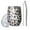 White, variant on Leopard Print 12oz Stainless Steel Insulated Wine Tumbler with Lid and Straw – Double Wall Vacuum Mug for Hot & Cold Drinks, 304 Steel Interior, Sweat-Free Design