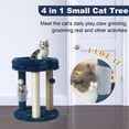 thumbnail image 2 of Arañador para gatos MECOOL con cama blanda en forma de torre, azul, 2 of 8